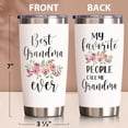 thumbnail image 3 of Best Grandma Gifts - 20 OZ Tumbler Mothers Day Gifts for Grandma Grandmother from Granddaughter, Grandson, Grandkids for Nana/New Grandma/Grandparents, Insulated Cup Grandma Birthday Gifts, 3 of 6