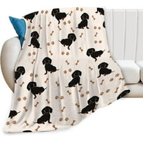 Dachshund Blanket Cute Soft Cozy Dachshund Fleece Warm Fuzzy Weiner Dog Paw Throw Dachshund Gifts Stuff for Women Kids Bed 40''''X50''''