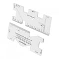 thumbnail image 4 of 2 piezas de regla para parches, minimáquina de coser doméstica, plantilla para medir ropa, dibujar puntadas, 4 of 14