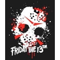 thumbnail image 5 of Friday the 13th Jason Mask Women's Black Long Sleeve Sweatshirt-3XL, 5 of 5