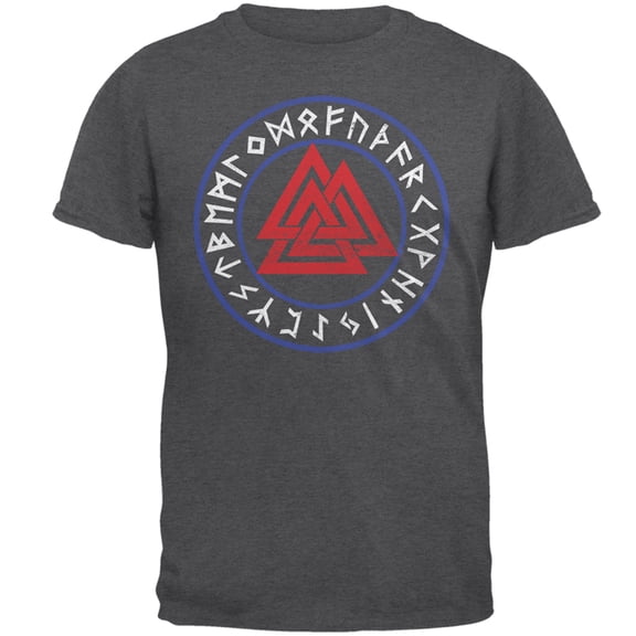 4th Of July American Viking Valknut Runes Mens T Shirt