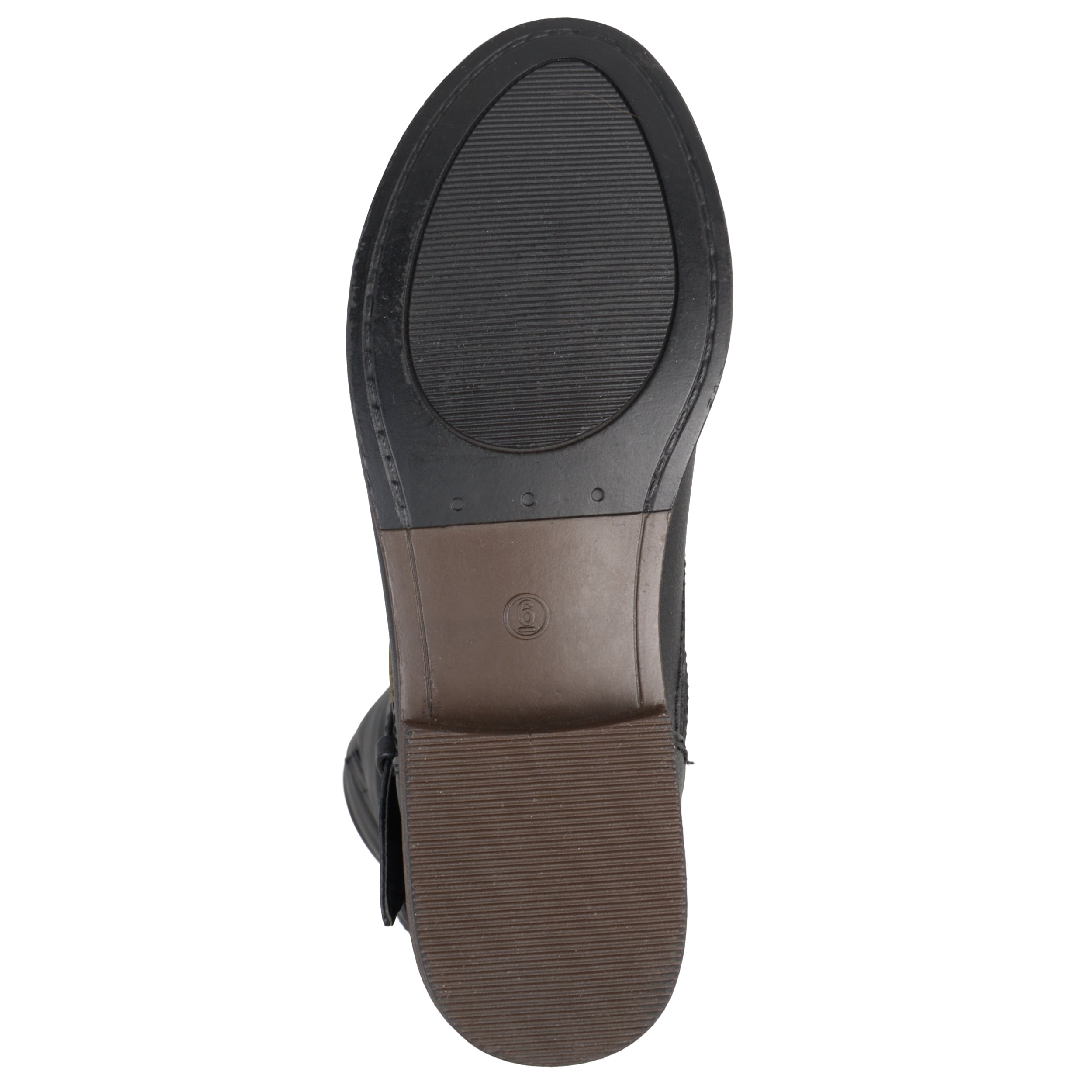 Journee Womens Spokane Extra Wide Calf Stacked Heel Riding Boots