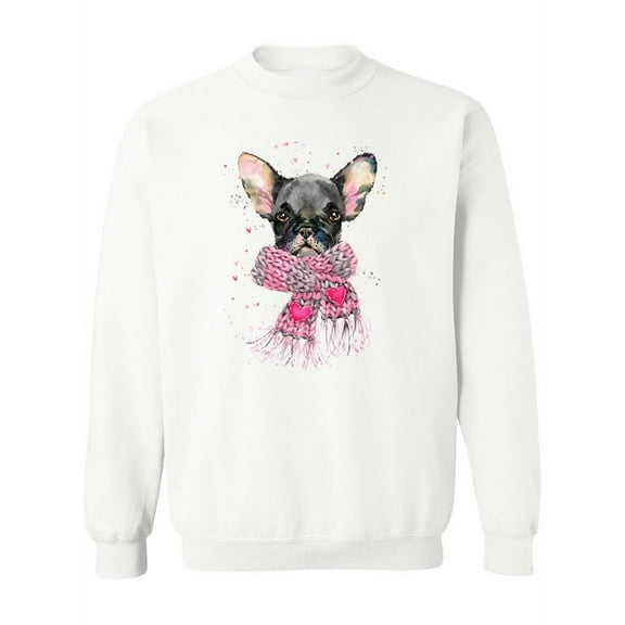 Cute Puppy French Bulldog. Sweatshirt Women -Image by Shutterstock, Female Large