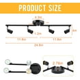 thumbnail image 4 of Aiboo 18.50 Inches 4 Light Matte Black Finish Track Lighting Sets, 4 of 7
