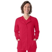 Landau ProFlex Tailored Fit 3-Pocket Snap-Front Scrub Jacket for Women 3038