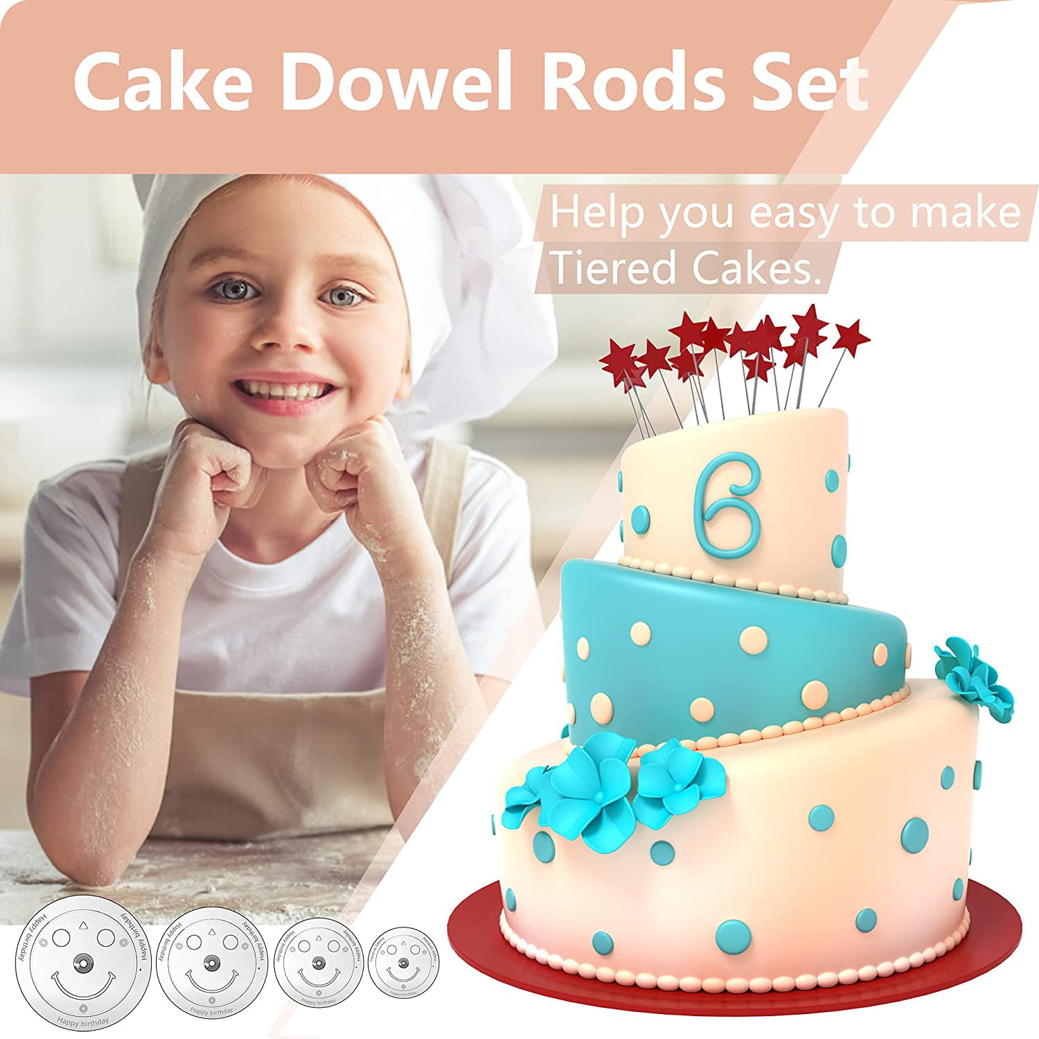 Cake Dowel Rods, 12.25 inch –