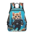 thumbnail image 1 of Balery Underwater Diving Cat Mochila Ligera para Hombres y Mujeres – Resistente y Impermeable, Ideal para la Escuela, el Trabajo, los Viajes y el Uso Diario, 1 of 7