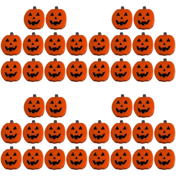 Pomo Calabaza Halloween Cubierta Botón Pomos Decorativos Silicona para Gabinete (10 Unidades)