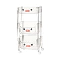 thumbnail image 2 of Lipstore Rolling Cart Multifunction Storage Trolley Storage Trolley on Wheel Utility Cart Flat tops 3 layer, 2 of 8