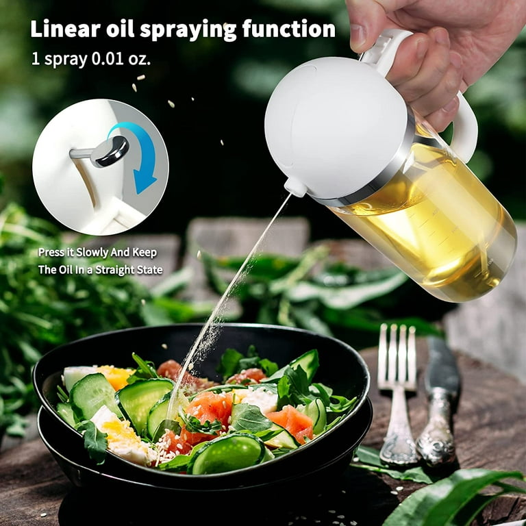 Oil Sprayer For Cooking 2 In 1 Oil Dispenser Oil Spray Bottle For Cooking,  Kitchen 500ml