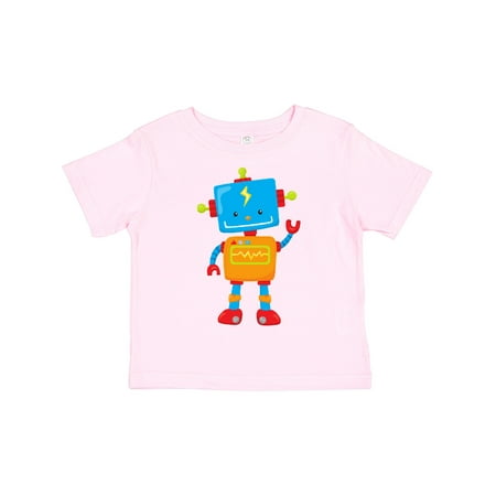 

Inktastic Cute Robot Colorful Robot Funny Robot Robotics Gift Toddler Boy or Toddler Girl T-Shirt