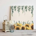 thumbnail image 4 of Yellow Sunflowers Framed Canvas Wall Art, Floral Green Eucalyptus Leaf Vintage Farm Plant Wall Art Painting for Living Room Bedroom Home Decor, 20”x20”, Office Artwork Print, 4 of 9