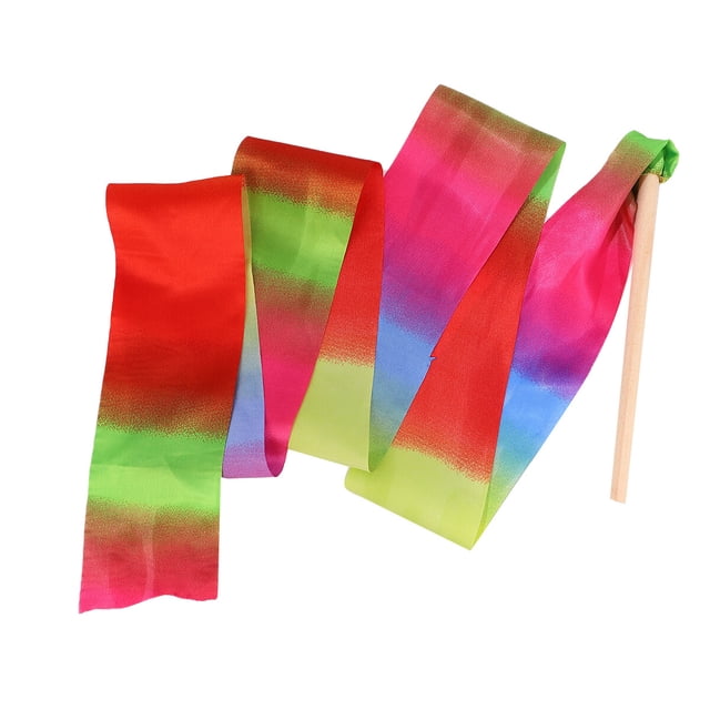 CIMAXIC 1Pc 2mx10cm Colorful Rhythmic Gymnastics Ribbon Dancing Gymnastics Ribbon Dancing Streamers,82.68"X7.87"X3.54"