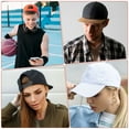 thumbnail image 2 of Uxcell 12 juegos de correas de plástico snapback con hebilla de reemplazo de 7 agujeros para gorras [Morado], 2 of 7