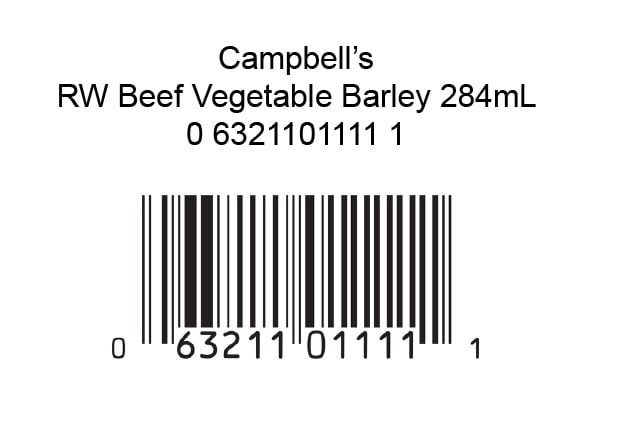 Soupe condensée Campbell'sMD, Boeuf avec légumes et orge, longue conservation Soupe condensée, 284 ml