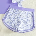 thumbnail image 4 of XZNPDUCQ Girls Rash Guard Swimsuits 2 Piece Bathing Suit Summer Swimwear Swimming Suit For Girls 8-9 Years Purple, 4 of 6