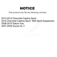 thumbnail image 2 of Transit Auto Front Left Driver Hub Bearing Assembly Suspension Lower Control Arm with Ball Joint and Sway Bar Stabilizer Link Kit for Car Saturn Vue Suzuki XL-7 Chevrolet Captiva Sport K7T-101668, 2 of 11