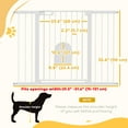 thumbnail image 3 of PawHut 30"-52" Extra Wide Pet Gate Barrier with Small Door, 35"H, Black, 3 of 10