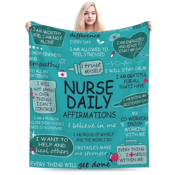 Nurse Gifts for Women, Gifts for Nurses Blanket, Nurses Week Gifts, Nursing Student Graduation Gifts 50x40
