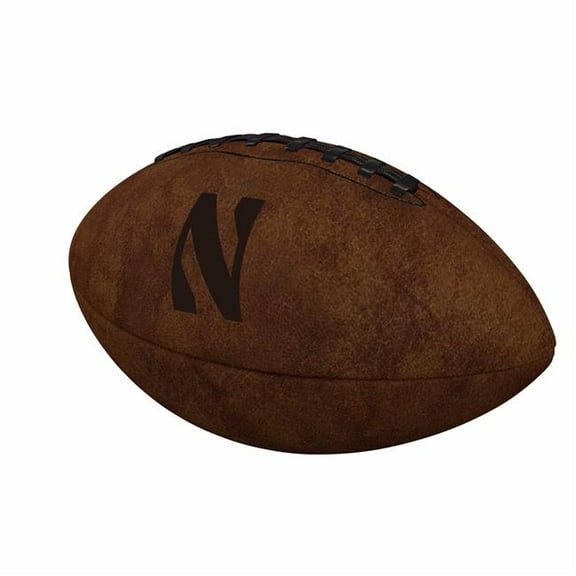 Logo Brands 189-93ML-1 Northwestern Mini Size Leather Football