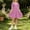 Pink, variant on Amidoa Girls Summer Dresses A-Line Short Sleeve Dresses Print Kids Casual Sundress Blue Size 12