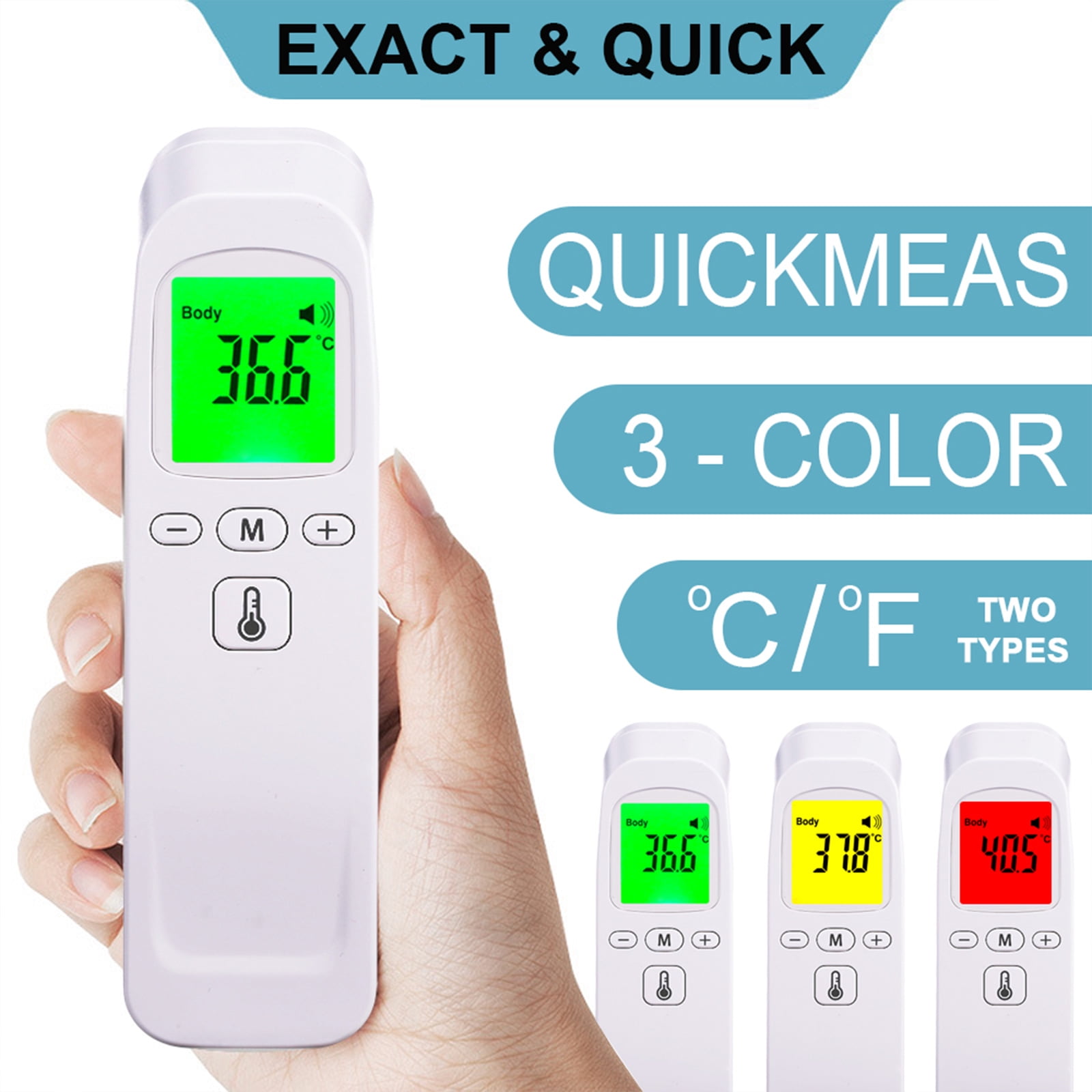 Abody Non-Contact Forehead Thermometer Digital Handheld Infrared contactless Thermometer with High Precision ℃ and ℉ Switchable for Adults