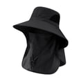 thumbnail image 1 of Cape de pesca para hombres sombrero de playa para el montañismo al aire libre Viajes de vacaciones deportivas Negro, 1 of 8