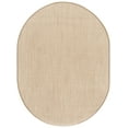 thumbnail image 2 of Safavieh Natural Fiber Jovana Solid Area Rug, Maize/Linen, 6' x 8' Oval, 2 of 9