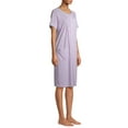 thumbnail image 4 of Secret Treasures Women's and Women's Plus Traditional Short Sleeve Zip Front Duster Robe, 4 of 6