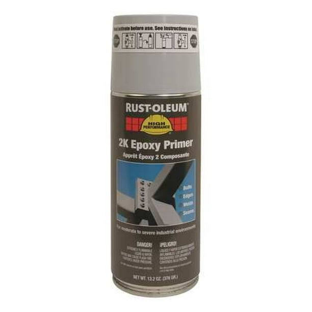 RUSTOLEUM 247597 Aerosol 2K Epoxy Primer,Gray,13.2 Oz