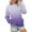 Purple##1, variant on Jsaierl Women's Sweatshirts Funny Gradient Trendy Sweatshirts Crewneck Casual Sweater Tops Workout Long Sleeve Blouses Winter Saving