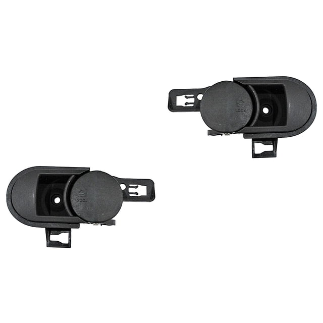 Par de Manijas Puerta Interior Generica Wrangler 2009 A 2010 Jeep Del/Tra Plástico Negro