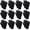 Black, variant on 12 Pairs Winter Gloves Magic Screen Gloves Stretchy Knit Gloves Bulk For Men Women Homeless Cold Weather