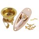 thumbnail image 1 of Conector de salida de guitarra con tornillos para licencia de conector de guitarra para ST SQ Yuyangstore Toma de enchufe de guitarra dorada, 1 of 8