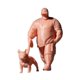 thumbnail image 5 of Figura de un tipo genial paseando a su perro a escala 1/64, decoración para diorama, modelo premium de minicolección. Despegar, 5 of 9