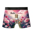 thumbnail image 2 of Hello Valentine’s Day Collie Flower Crown Romantic Pink Floral All Over Print Boxer Briefs Underwear for Men Dad Collie Dog Lover Gifts Idea - 00031, 2 of 6