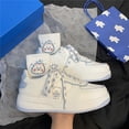 thumbnail image 2 of Zapatos blancos para niñas, zapatos para mujer para primavera y otoño, zapatos para estudiantes, zapatos para mujer que combinan con todo, zapatos deportivos casuales, zapatos deportivos de suela, 2 of 6