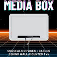 thumbnail image 2 of 9 Inch in-Wall TV Media Box-Recessed TV Outlet&Network Enclosure for //Fire / One Connect, 2 of 8