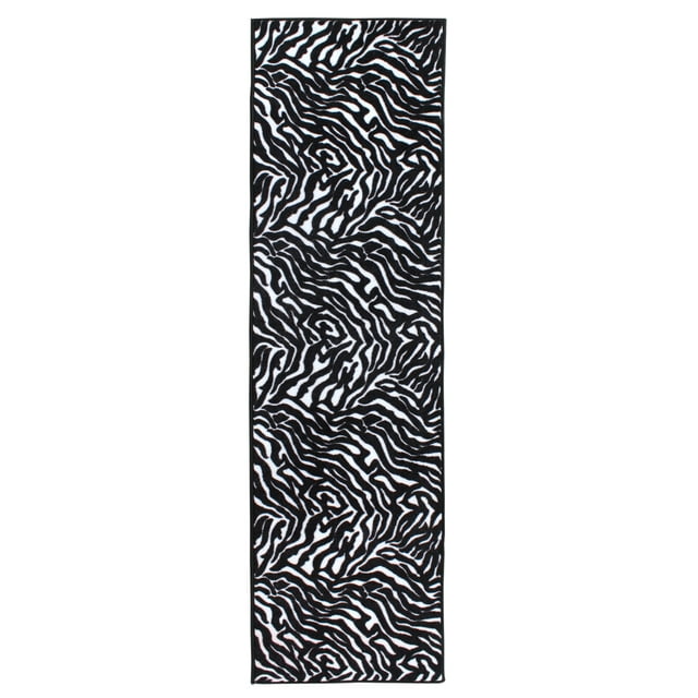 Furnish My Place Animal Print Rug - 2 ft. x 42 ft., Zebra Migrant Beauty, Nylon Rug for Patio, Garden, Hallway, Living Room