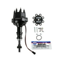 MSD 857931 MSD Black Distributor Ford 289-302, Pro Billet, Small Cap, Steel Gear