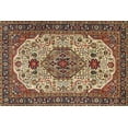 thumbnail image 1 of Ahgly Company Machine Washable Indoor Rectangle Traditional Fall Leaf Brown Green Area Rugs, 4' x 6', 1 of 7