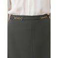 thumbnail image 4 of DARING DIVA Women's High Waist Formal Business Knee Length Pencil Skirts S Dark Grey, 4 of 7