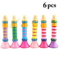 thumbnail image 2 of Bangcool 6PCS Kids Trumpet Toy Creative Wooden Toy Musical Instrument Toy Educational Toy, 2 of 9