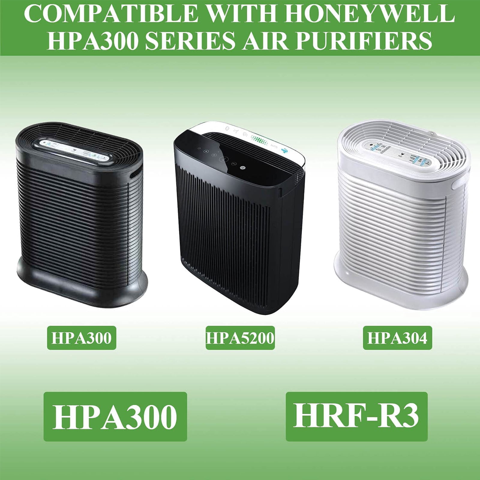 AMI PARTS 3 HEPA Air Filters Replacement HPA300 and 6 Activated  Carbon Pre-Filters for Honeywell Air Purifier 300 & Filter R