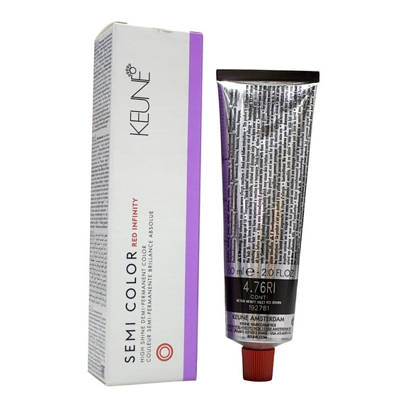 Keune Semi Color 4.76 RI Demi-Permanent Medium Infinity Violet Red Brown 2 Oz