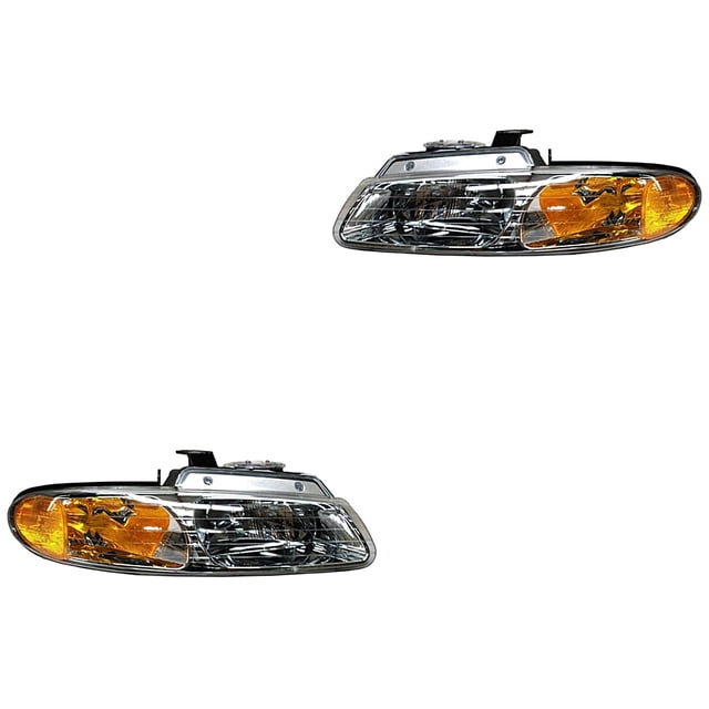 Par de Faros Caravan 1996 A 2000 Dodge TYC .