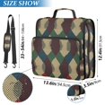 thumbnail image 2 of FORMRS Zipper Binder with Shoulder Strap 2-inch Ring 500 Sheet Capacity File Bag, Green Tartan Pattern, 2 of 5