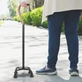 thumbnail image 4 of HAMPPLIES Black Rubber Walking Cane Tip Quad Foot Design for Enhanced Stability and Comfort, 4 of 8