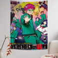 thumbnail image 3 of La desastrosa vida de Saiki K Saiki Kusuo Anime Tapiz Hippie Flores Tapices de pared Decoración para dormitorio Tapiz de pared Hippie barato, 3 of 5