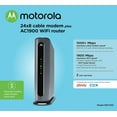 thumbnail image 3 of Motorola MG7700 Modem WiFi Router Combo with Power Boost | Approved by Comcast Xfinity, Cox and Spectrum | for Cable Plans Up to 800 Mbps | DOCSIS 3.0 + Gigabit Router, 3 of 9